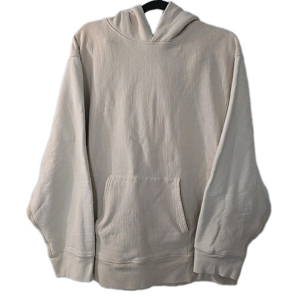 Yeezy Season 3 Off White Cream Hoodie Sweatshirt Large Kanye West Oversized
